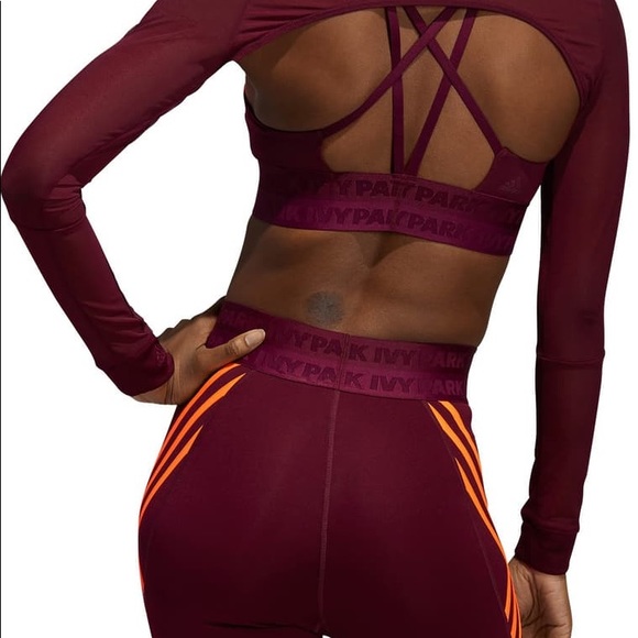 NEW Adidas X IVY PARK Long Sleeve Mesh Shrug - Picture 3 of 6